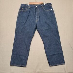 Levis‎ 501 Buttonfly Mens Denim Blue Jeans Straight Leg Size 44x30 Actual 41x28